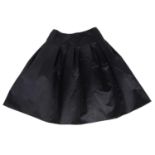 CHANEL - a black silk blend skirt.