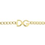 DOLCE & GABBANA - a chain link DG logo belt.