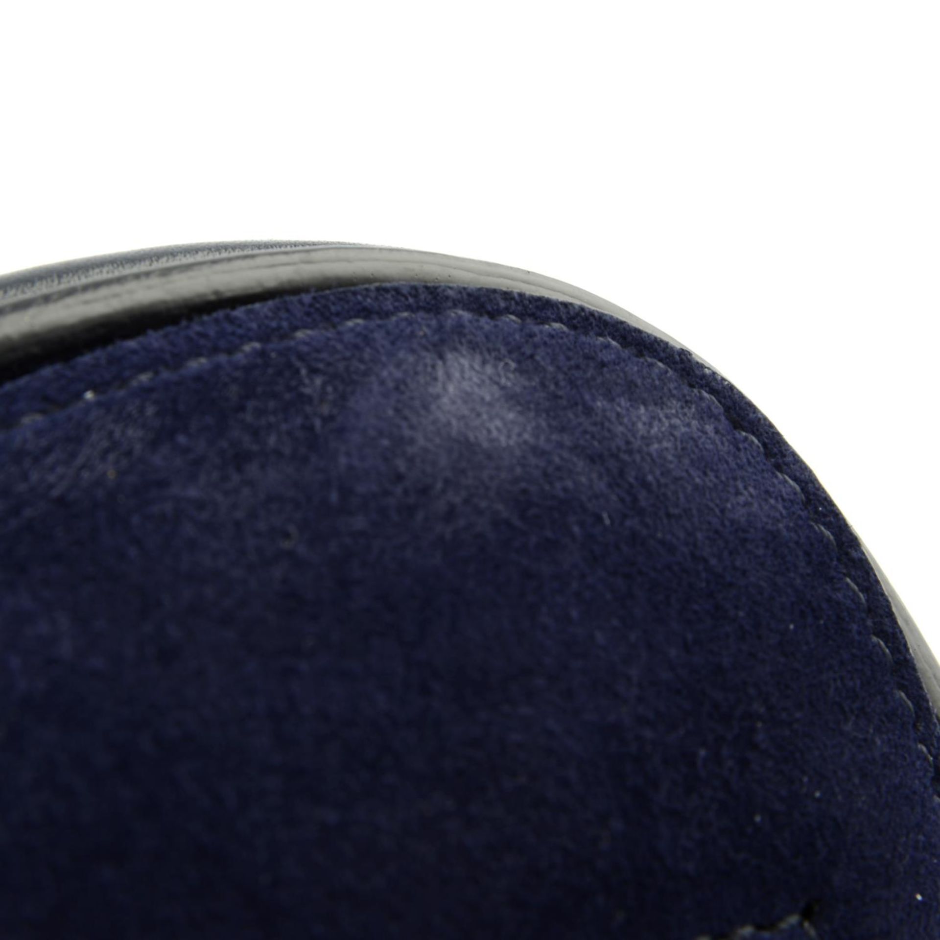 ALEXANDER MCQUEEN - a midnight blue python skin mini Heroine handbag. - Image 8 of 8