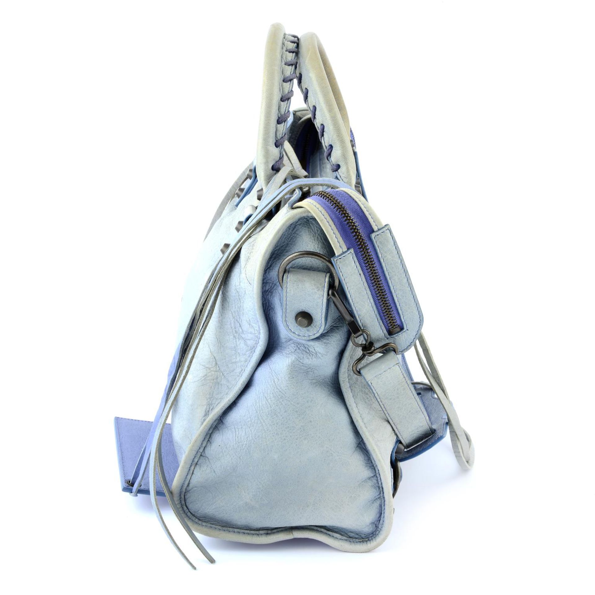 BALENCIAGA - a light blue Classic City handbag. - Image 3 of 6