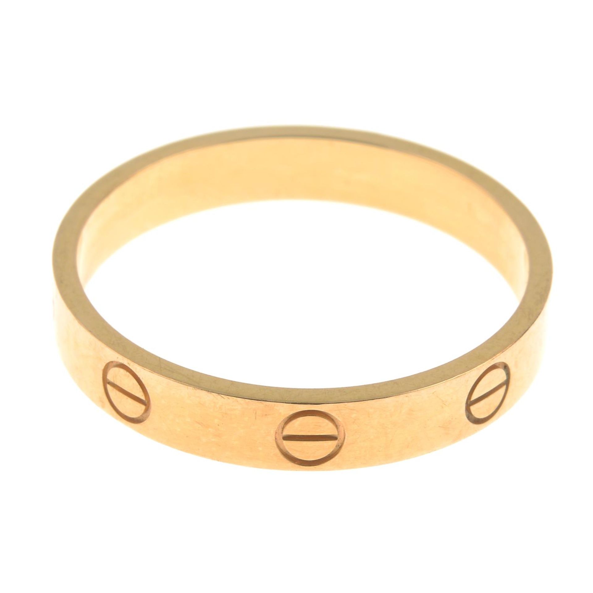 CARTIER - an 18ct gold 'Love' ring. - Image 3 of 4