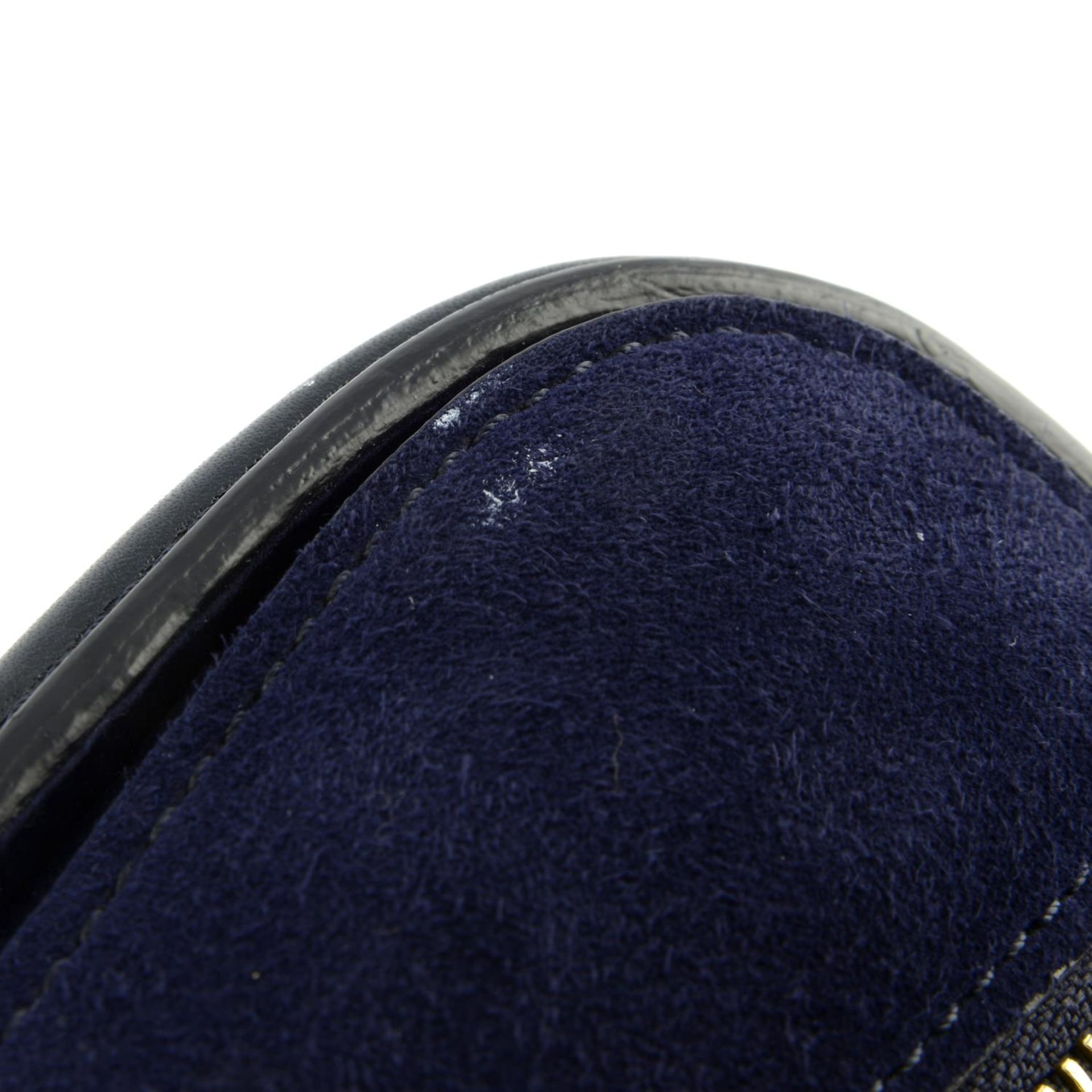 ALEXANDER MCQUEEN - a midnight blue python skin mini Heroine handbag. - Image 7 of 8