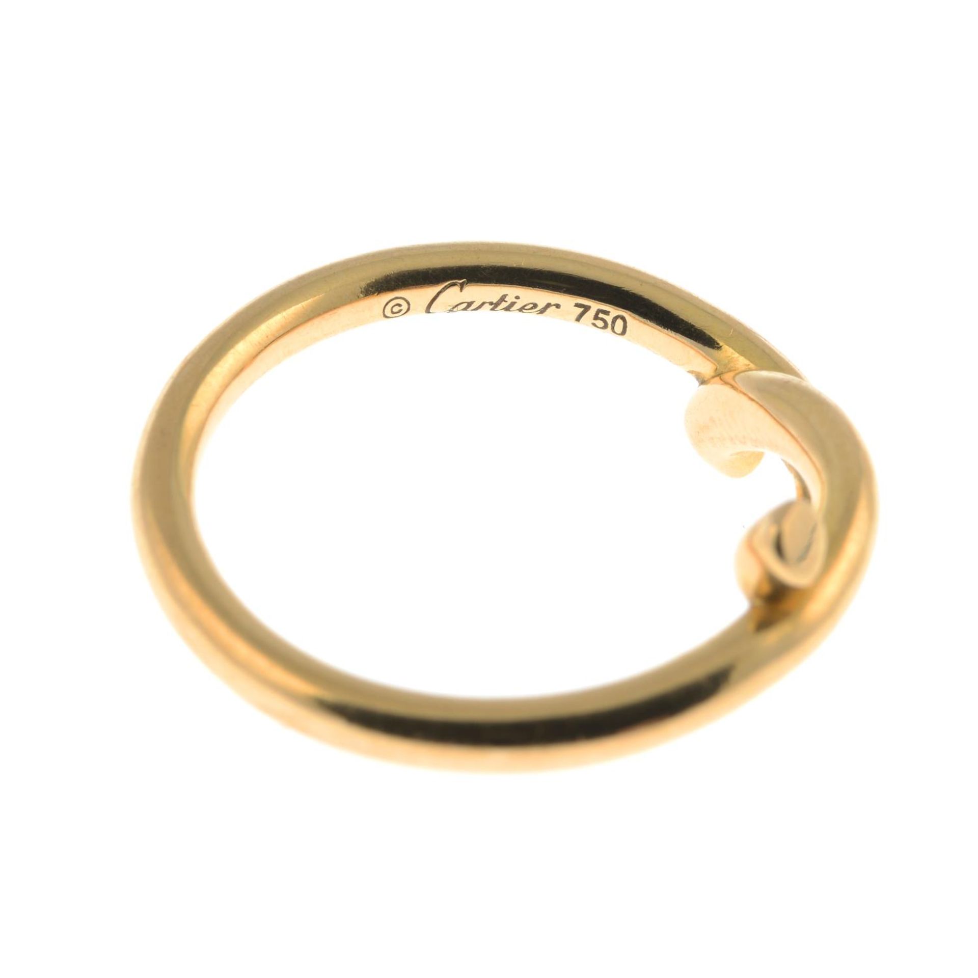 CARTIER - an 18ct gold 'Entrelacés' ring. - Image 4 of 4