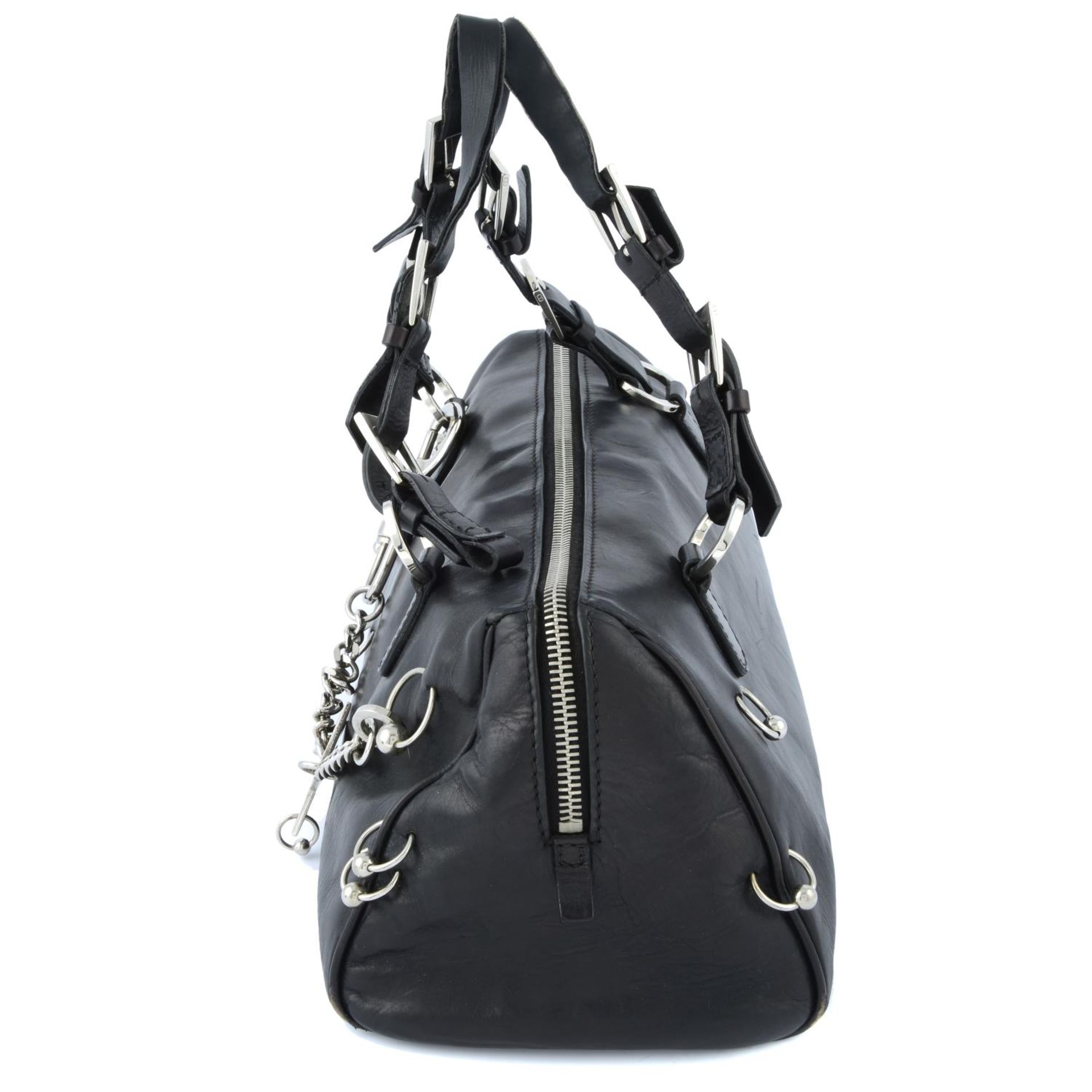 CHRISTIAN DIOR - a black Punk handbag. - Image 4 of 5