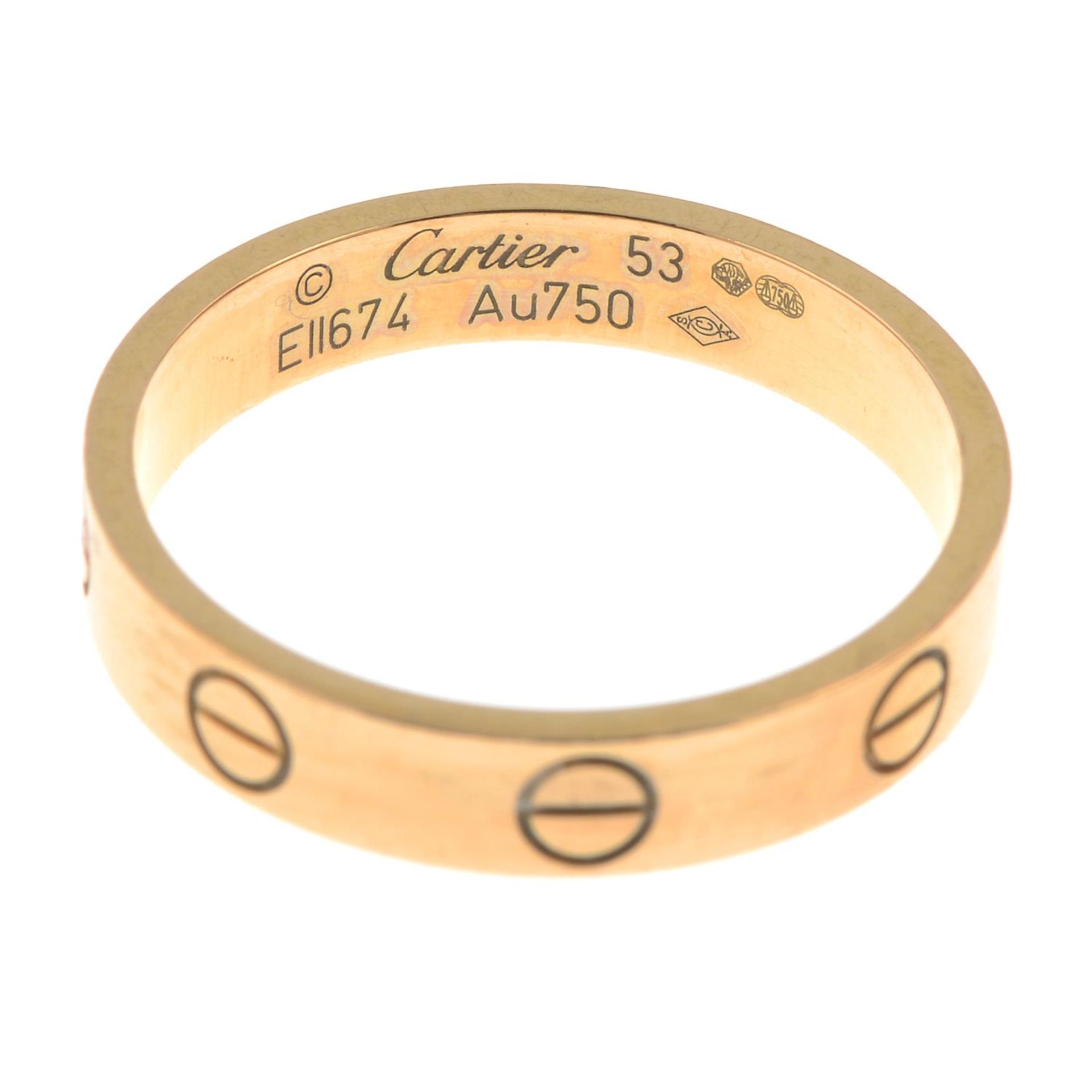 CARTIER - an 18ct gold 'Love' ring. - Image 2 of 4