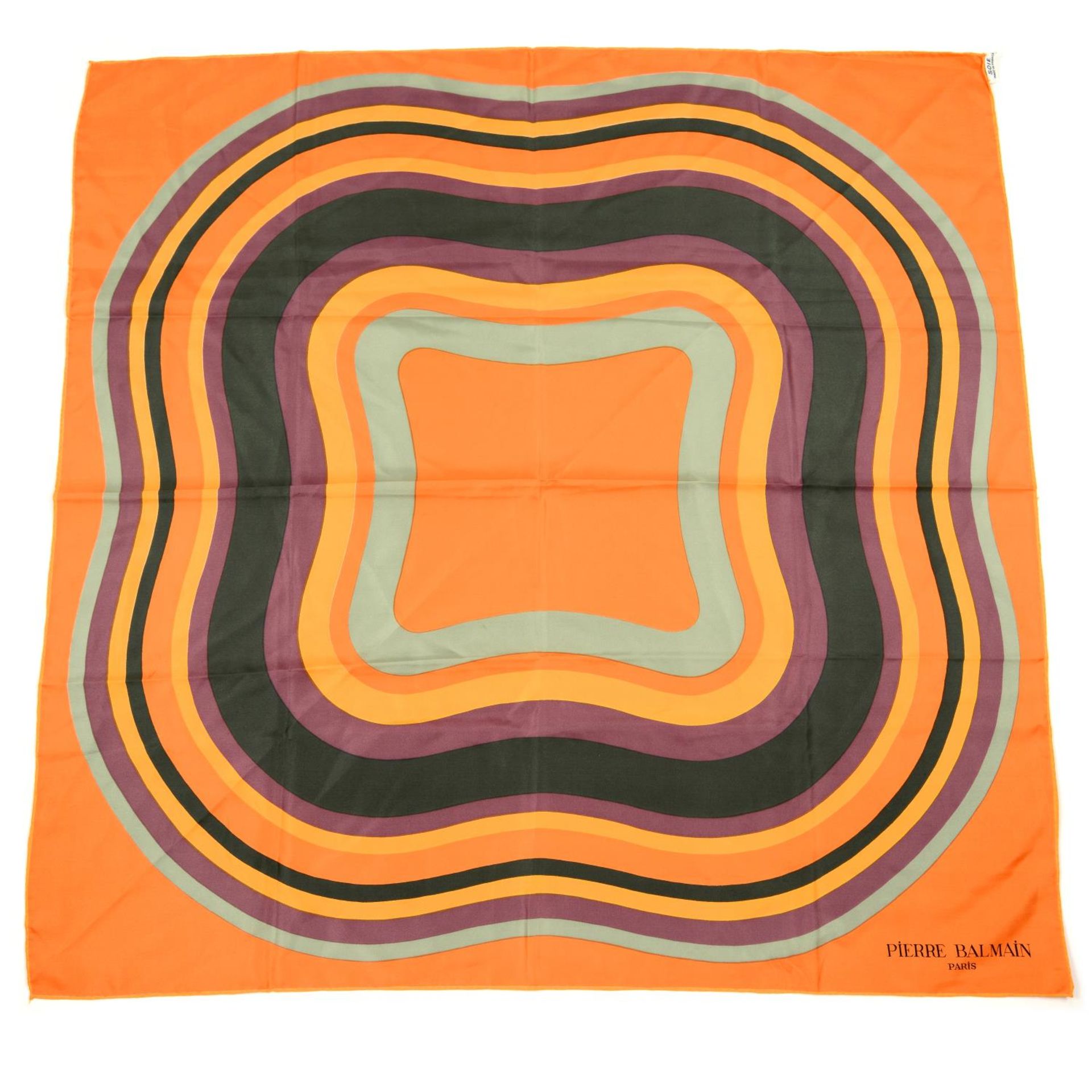 BALMAIN - a silk scarf.