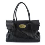 MULBERRY - a black Bayswater handbag.