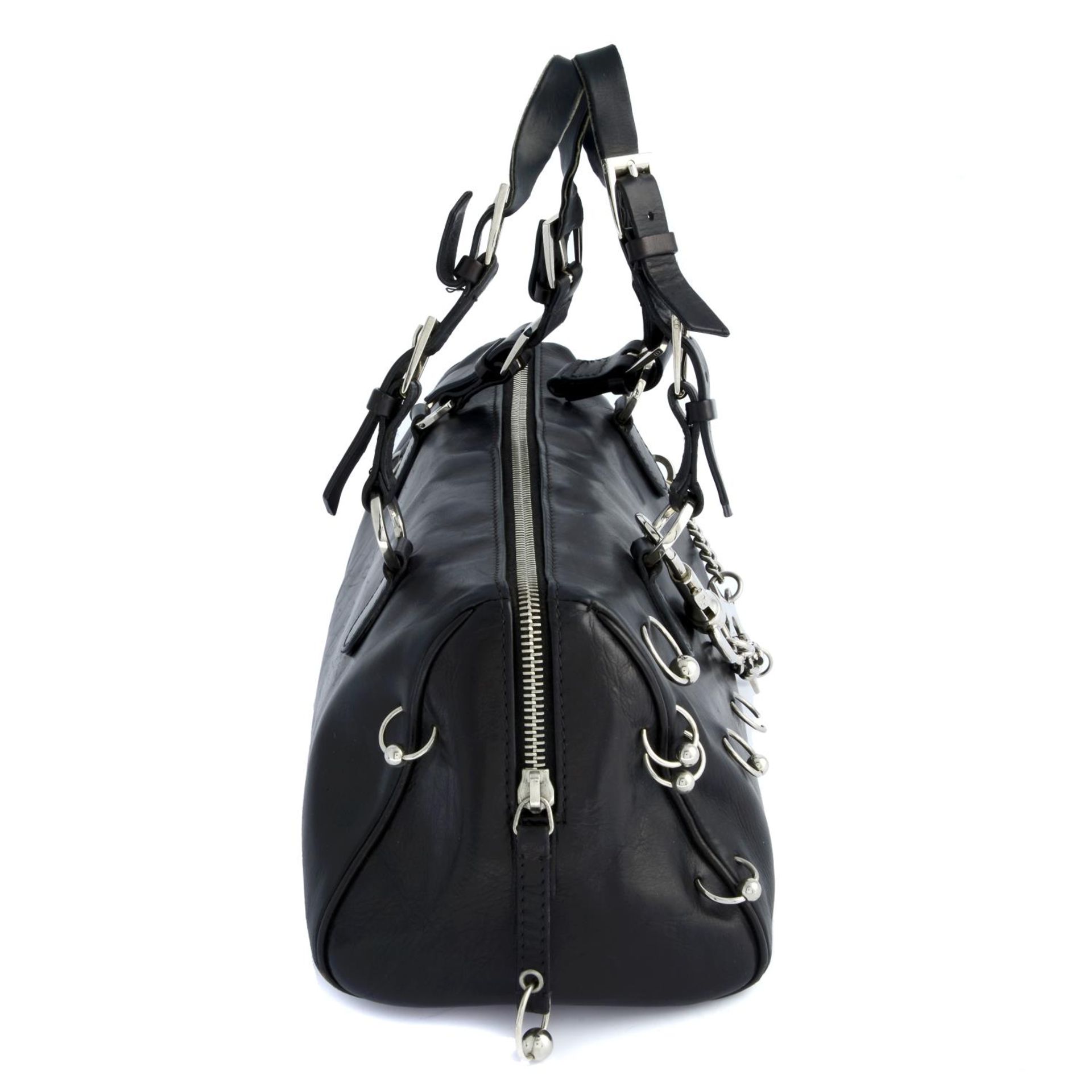 CHRISTIAN DIOR - a black Punk handbag. - Image 3 of 5