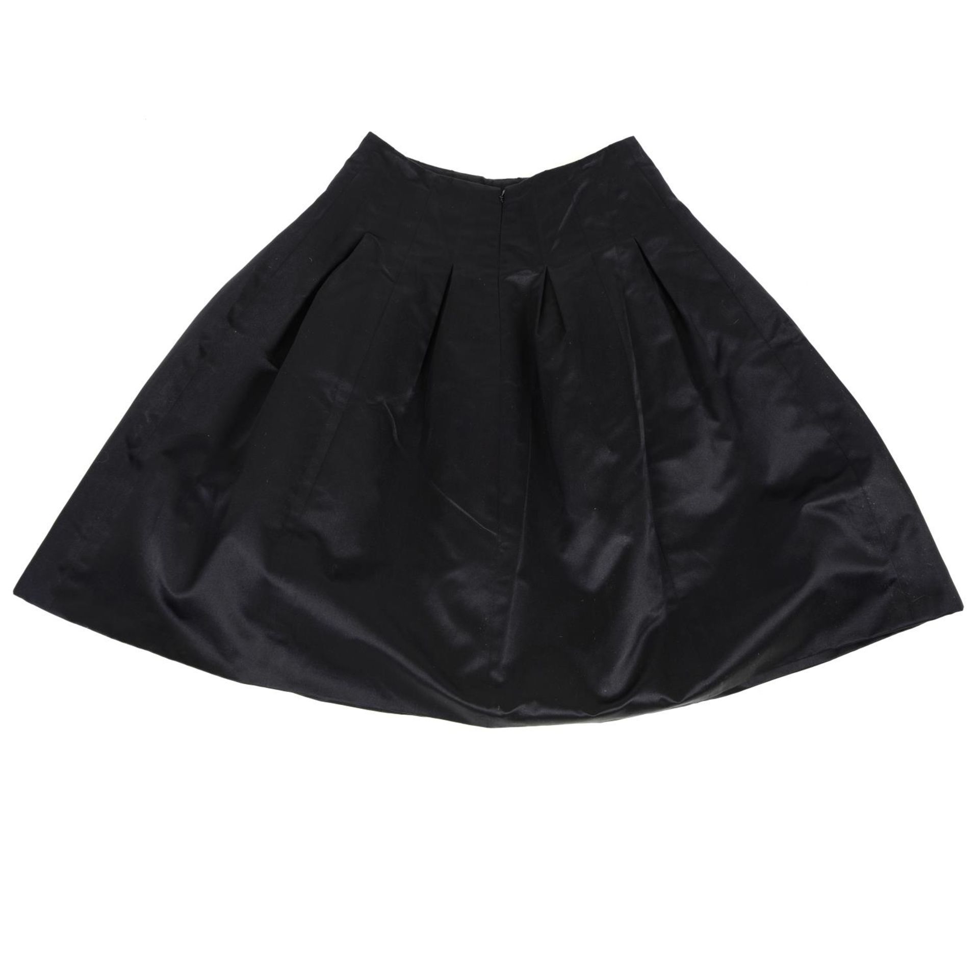 CHANEL - a black silk blend skirt. - Image 2 of 3