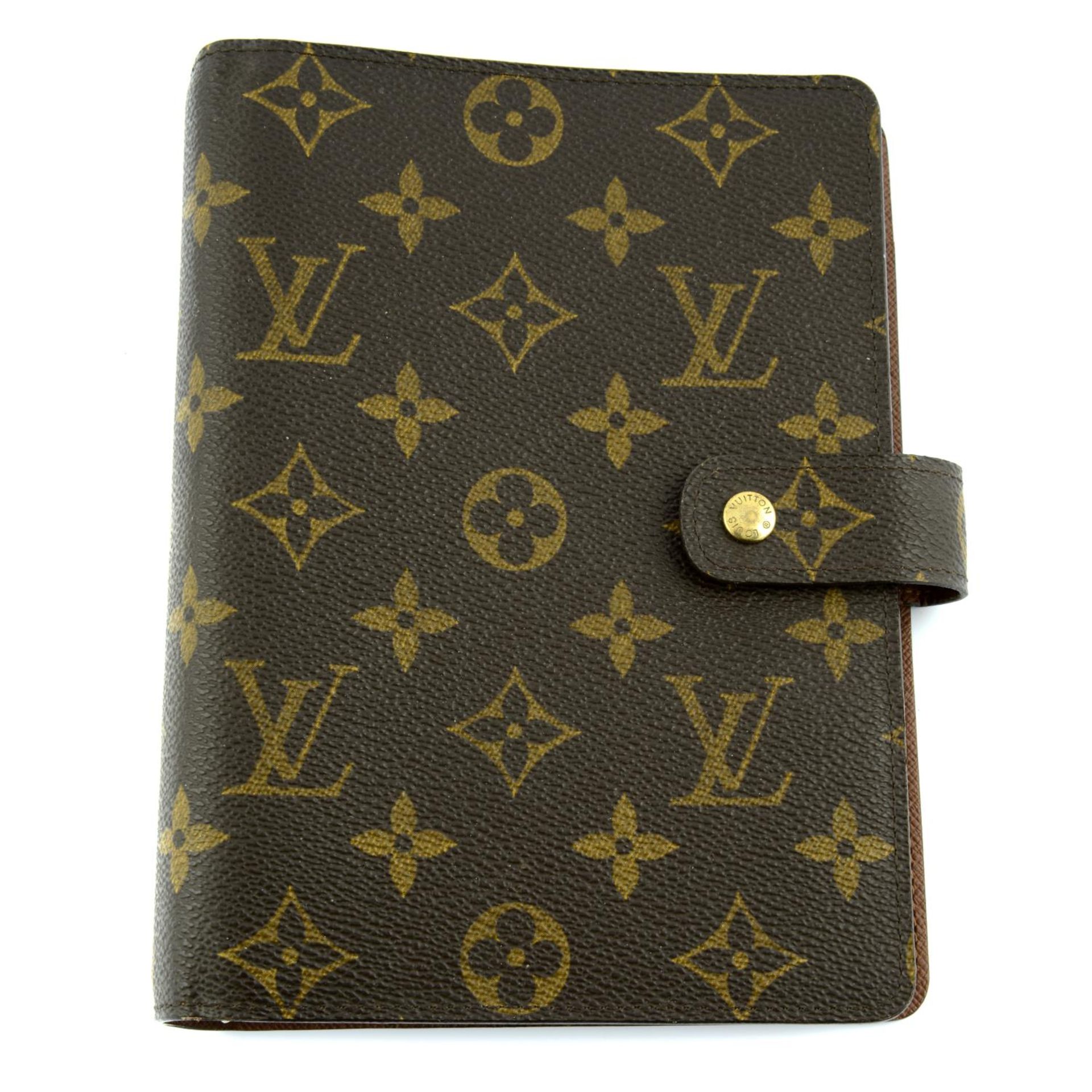 LOUIS VUITTON - a Monogram MM agenda cover.