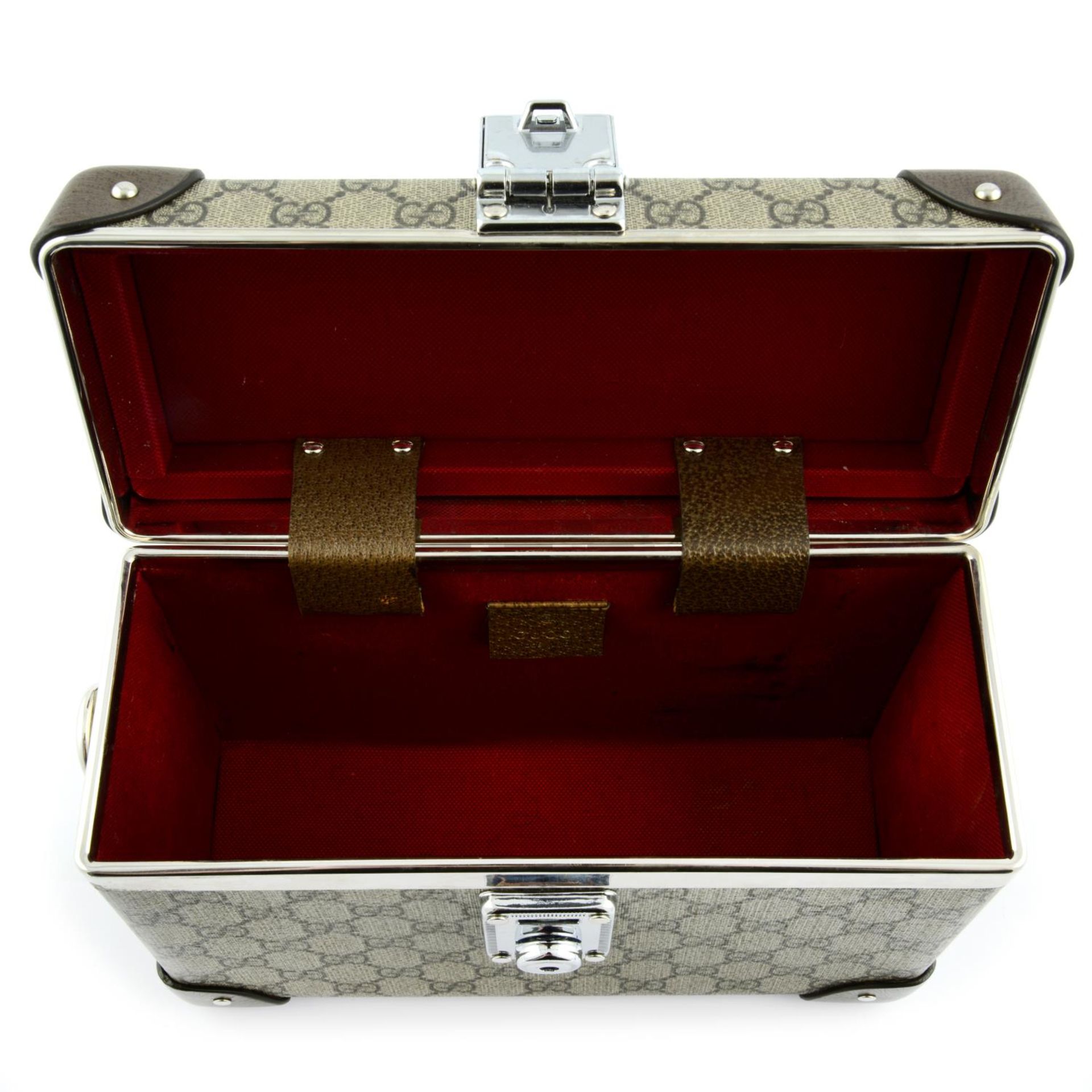 GUCCI - a Gucci X Globe-Trotter GG beauty case. - Image 5 of 7