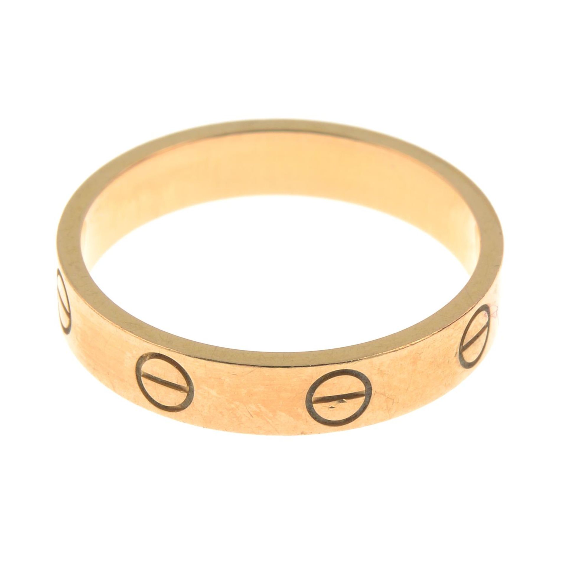 CARTIER - an 18ct gold 'Love' ring. - Image 3 of 4