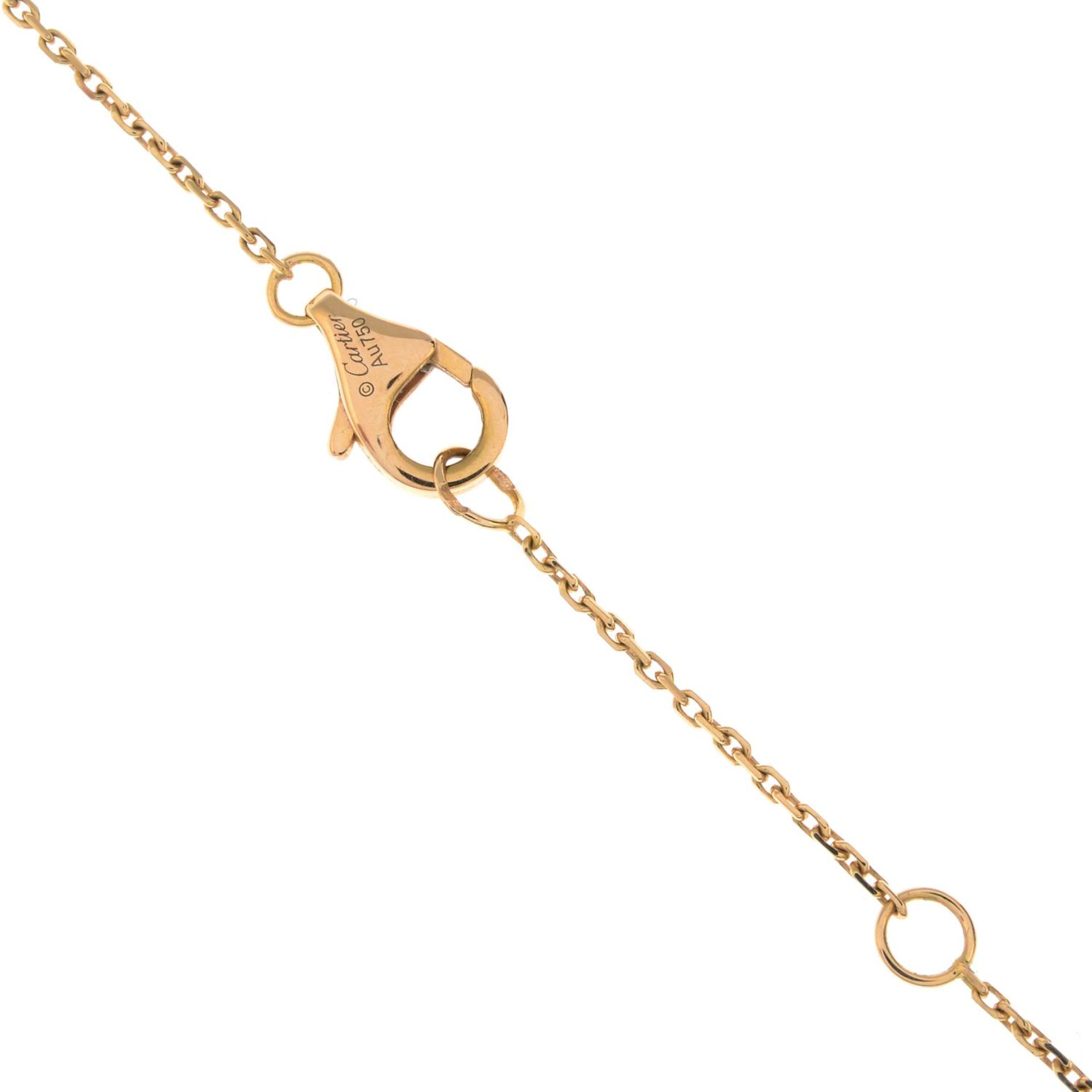 CARTIER - an 18ct gold diamond 'Trinity' pendant, on chain. - Image 3 of 4