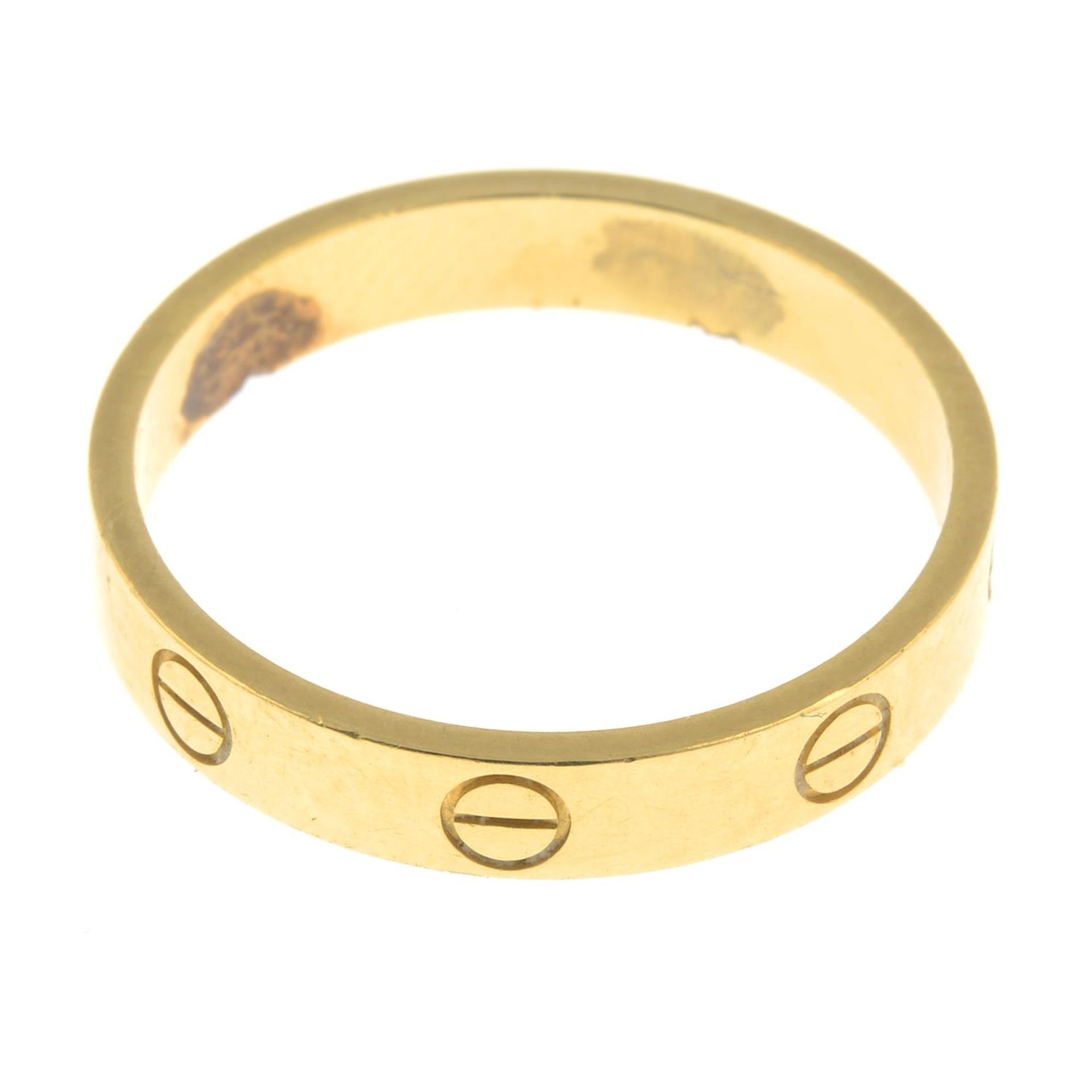 CARTIER - an 18ct gold 'Love' ring. - Image 3 of 3