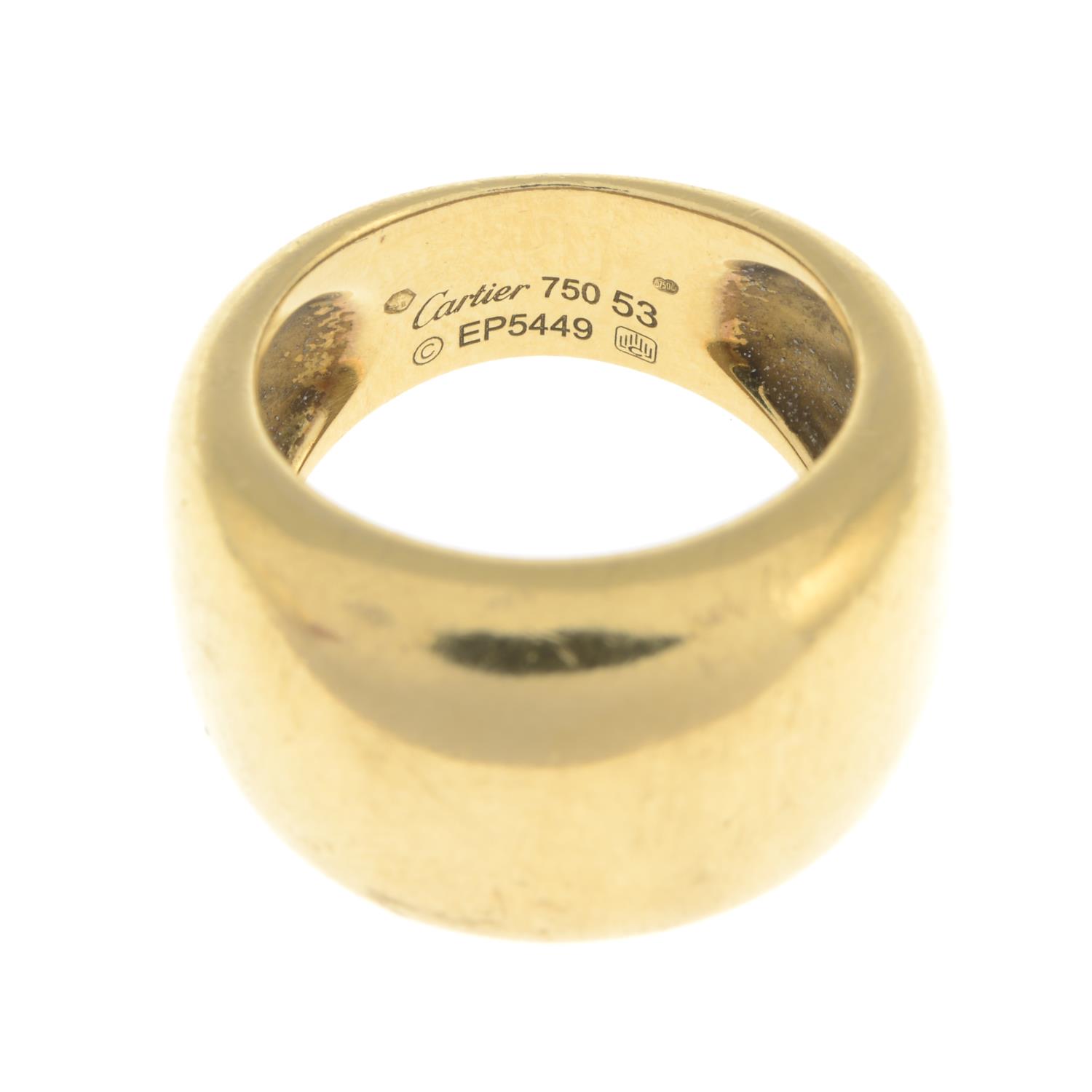 CARTIER - an 18ct gold 'Nouvelle Vague' ring. - Image 3 of 4