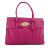 MULBERRY - a fuchsia Bayswater handbag.