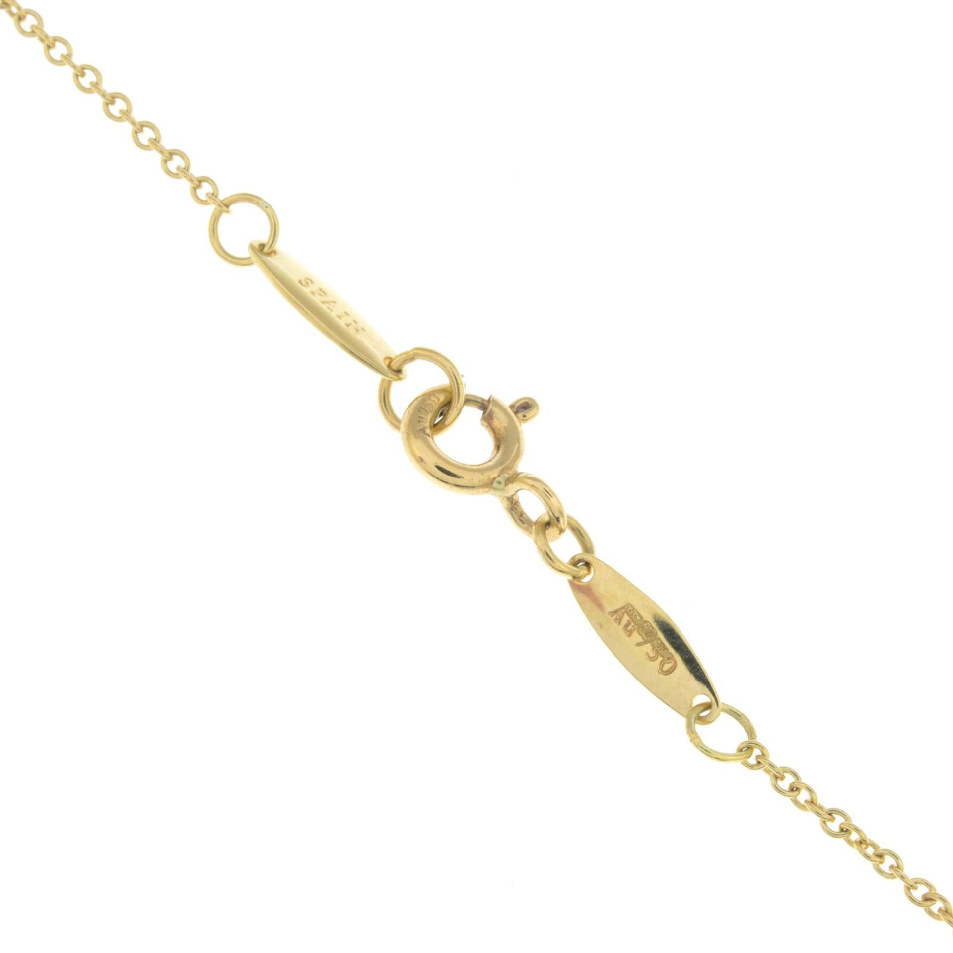 TIFFANY & CO. - an Elsa Peretti 18ct gold 'Cat Island Beach Shell' pendant. - Image 3 of 3