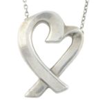 TIFFANY & CO. - a 'Loving Heart' necklace.