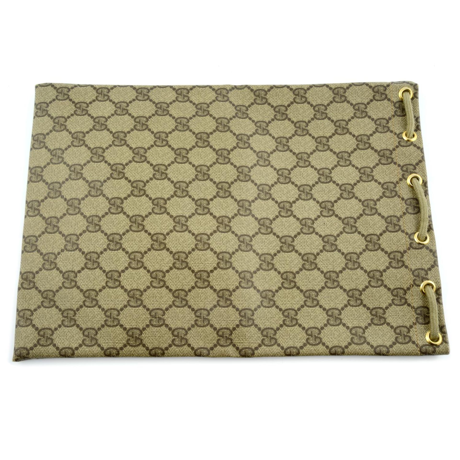 GUCCI - a monogram Supreme coated canvas pouch. - Image 2 of 2