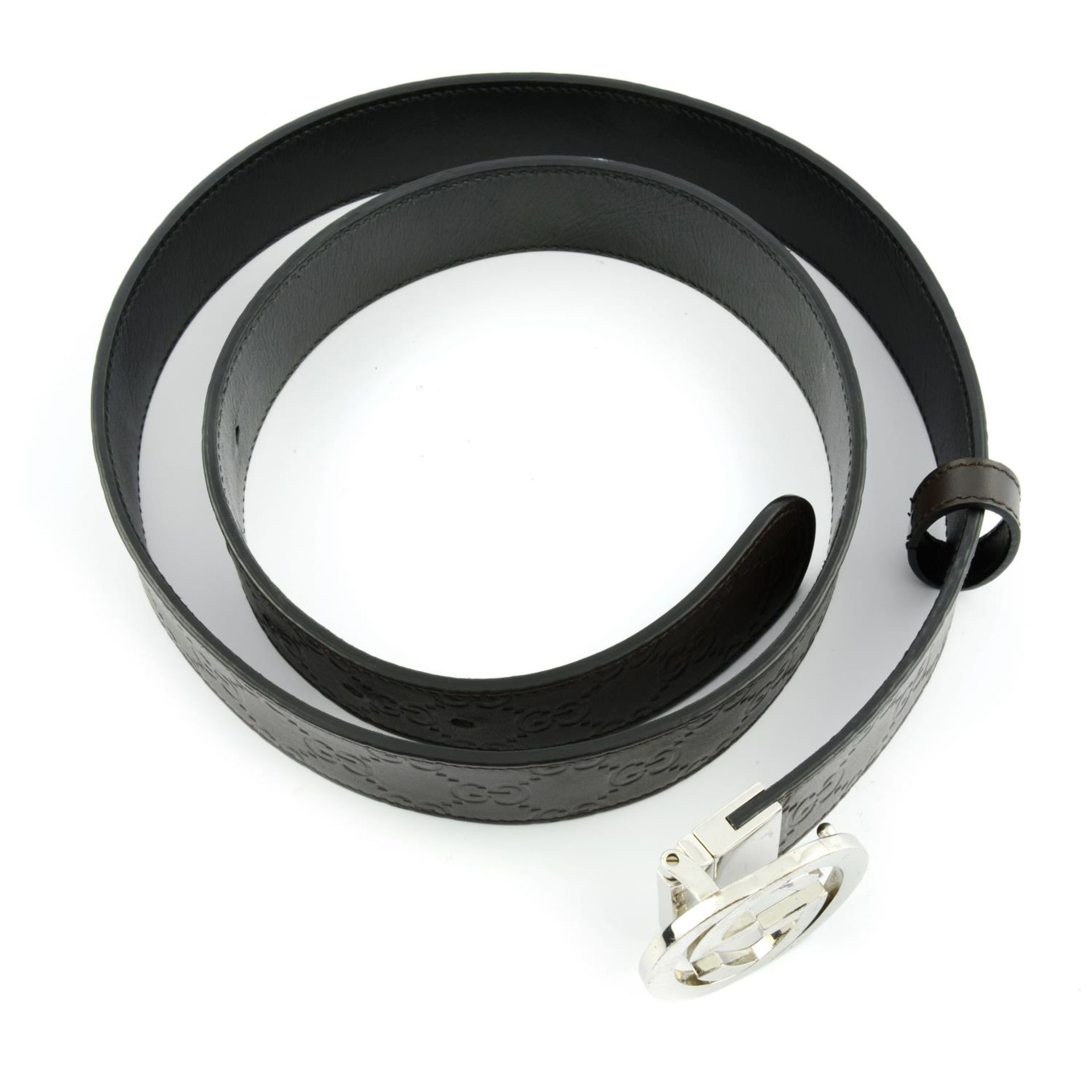 GUCCI - an interlocking GG reversible belt. - Image 2 of 5