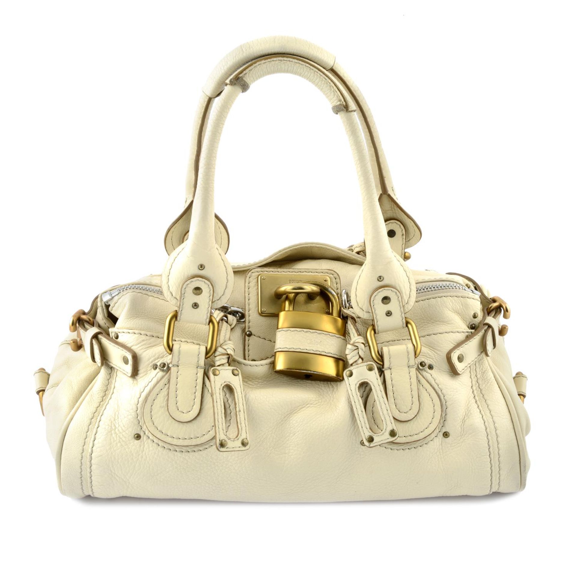 CHLOÉ - a cream Paddington handbag.