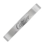 CARTIER - a platinum band ring.