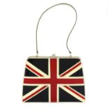 MOSCHINO - a Union Jack handbag.