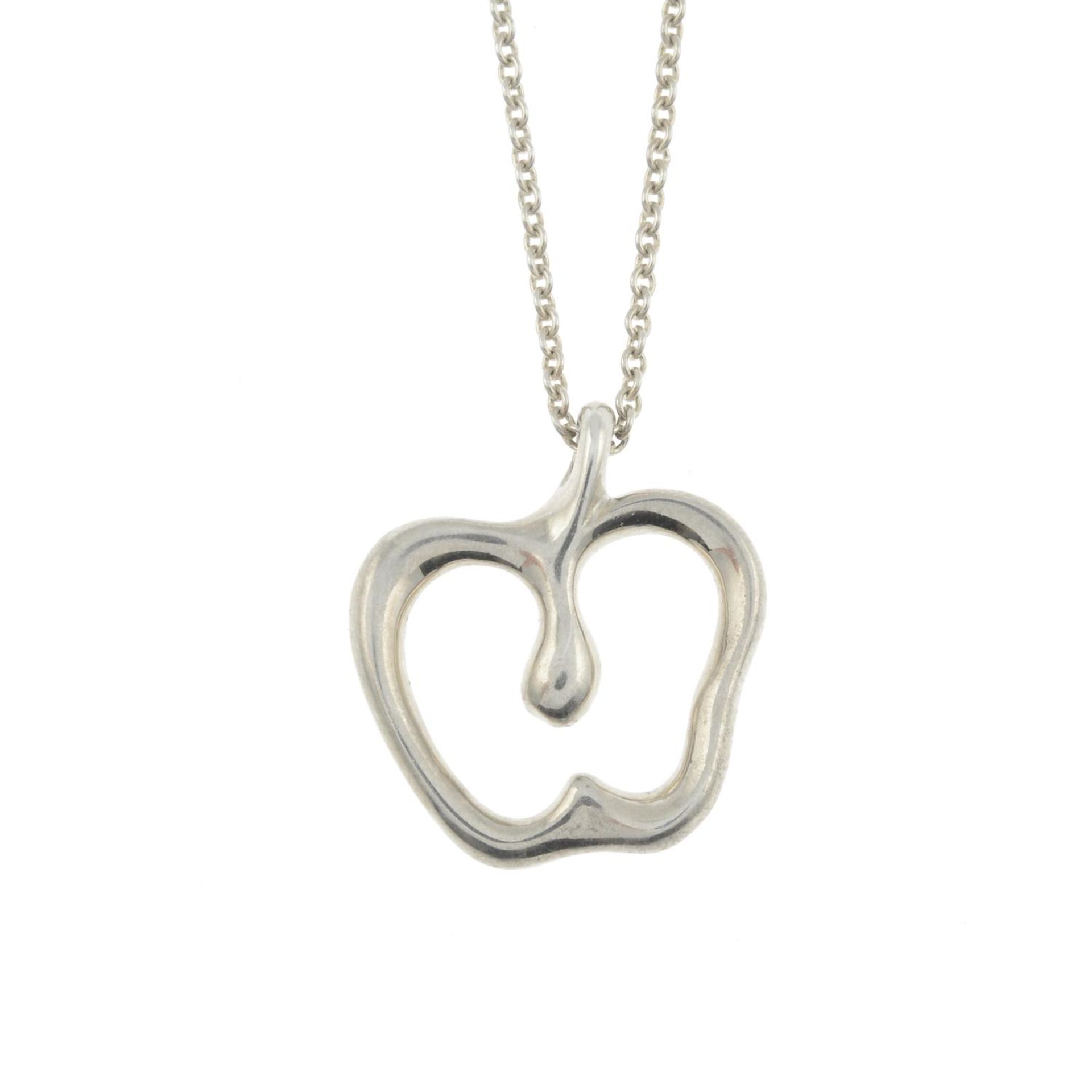 TIFFANY & CO. - a silver apple necklace. - Image 2 of 2