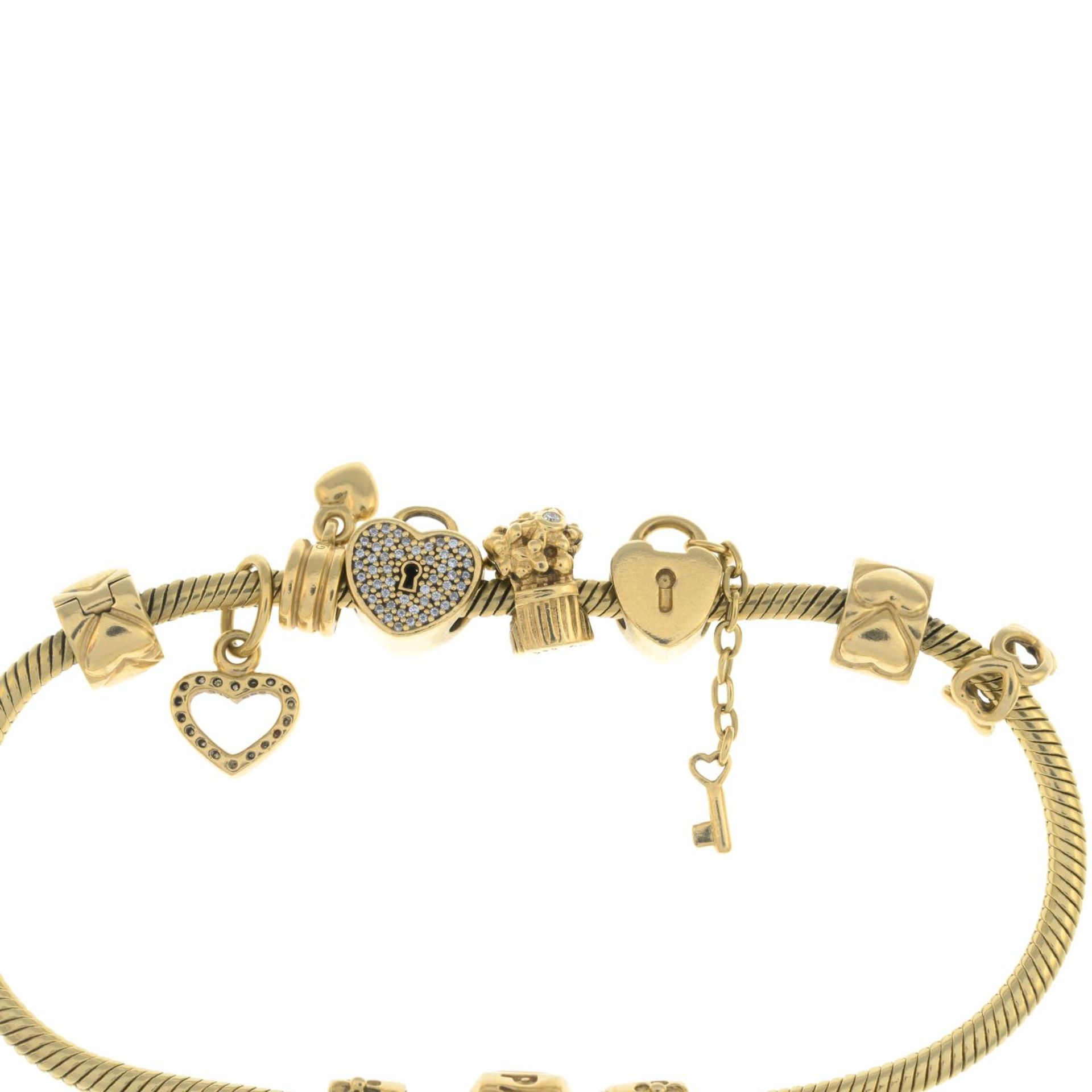 PANDORA - a charm bracelet. - Image 2 of 3