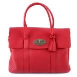 MULBERRY - a red Bayswater handbag.