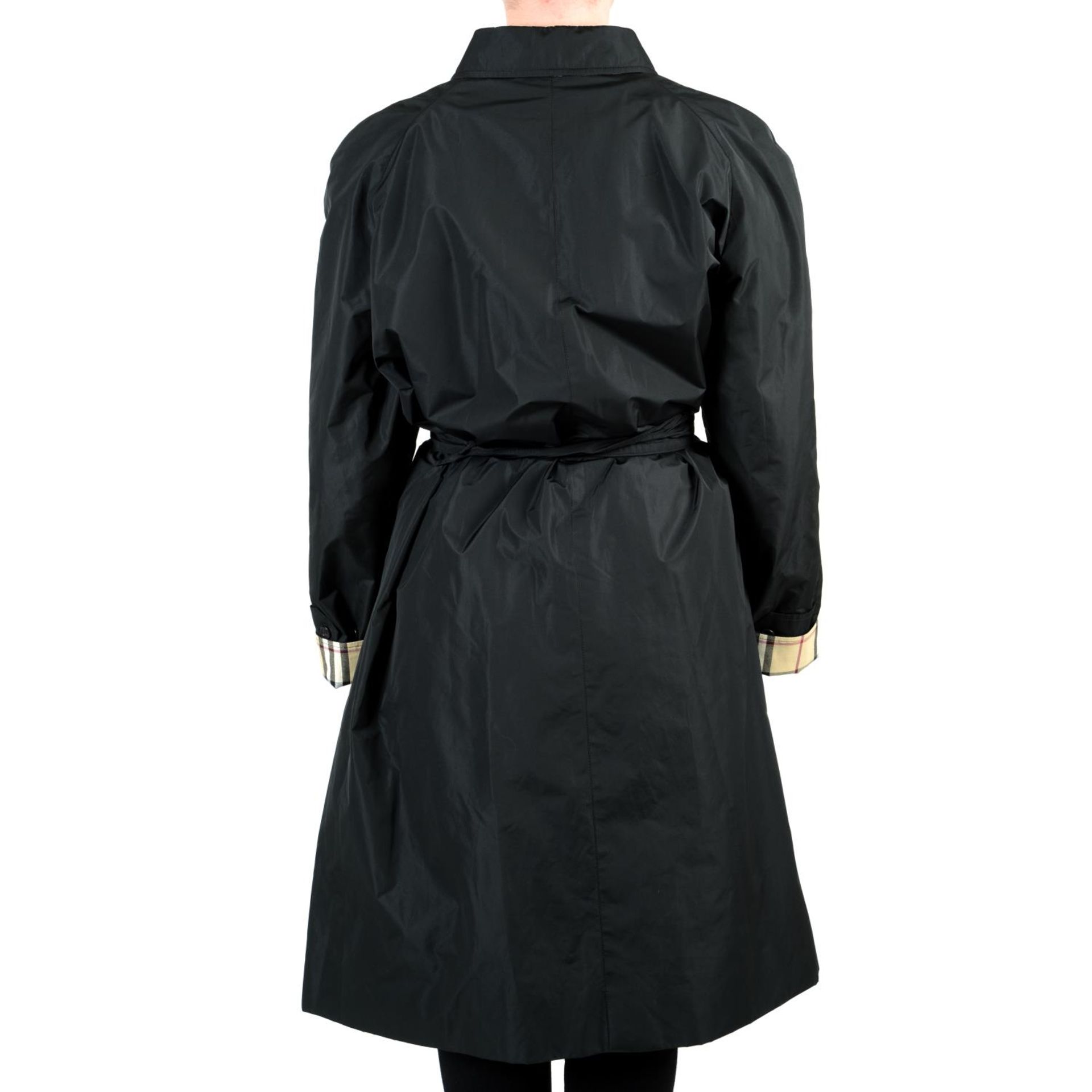 BURBERRY - a black raincoat. - Image 2 of 4