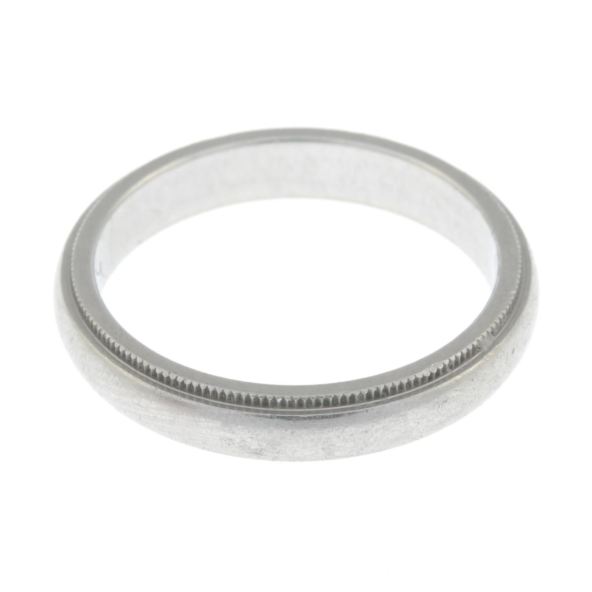 TIFFANY & CO. - a band ring, with milled edge. - Image 2 of 3