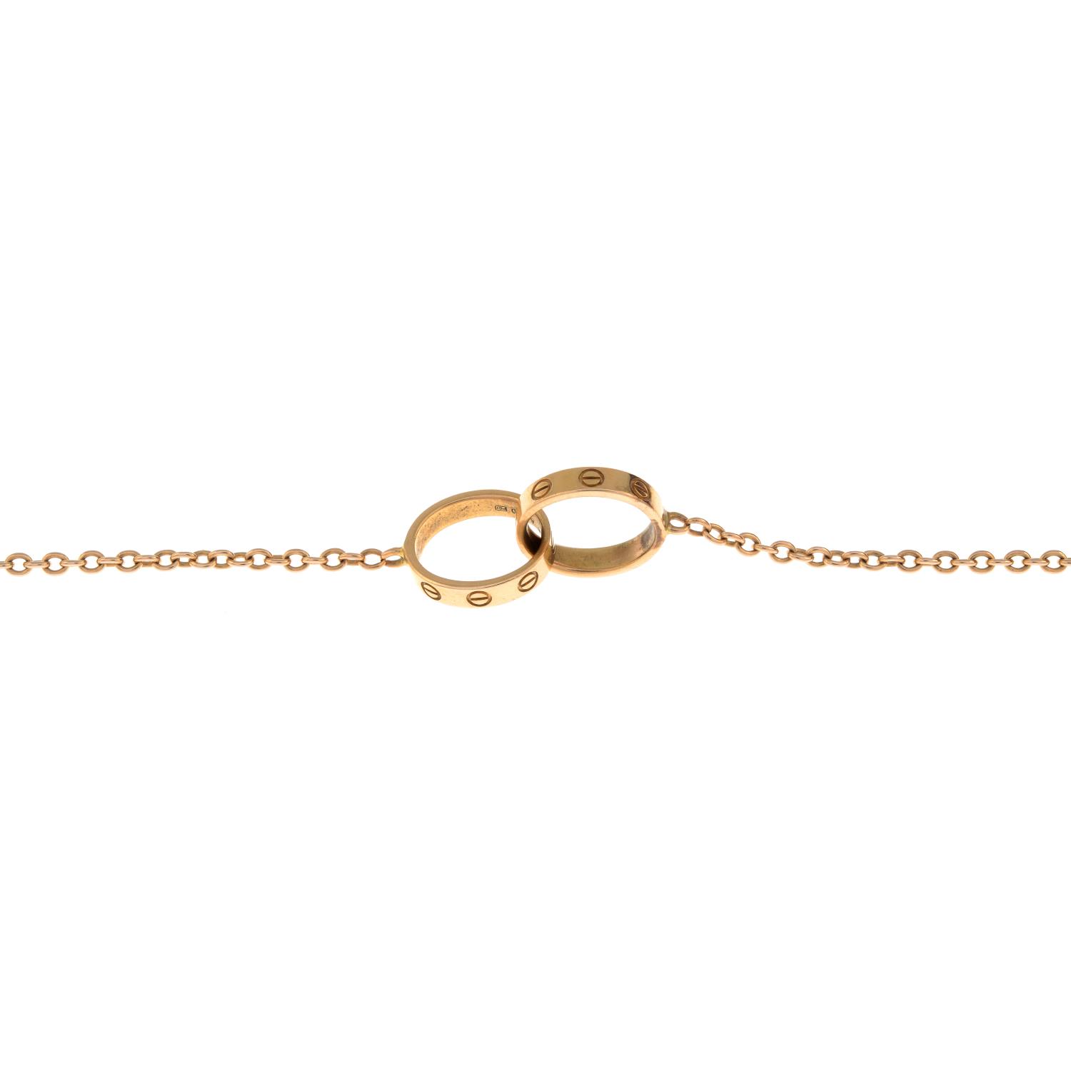 CARTIER - an 18ct gold 'Love' bracelet.