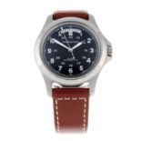 HAMILTON - a gentleman's Khaki Field King wrist watch.