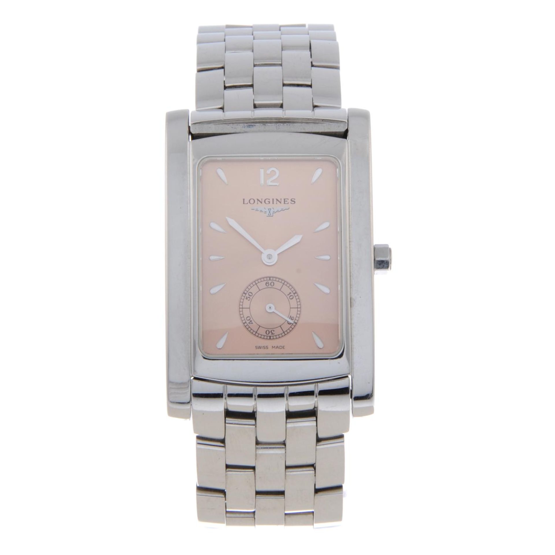 LONGINES - a mid-size DolceVita bracelet watch.