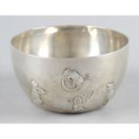 An Edwardian silver child's bowl,
