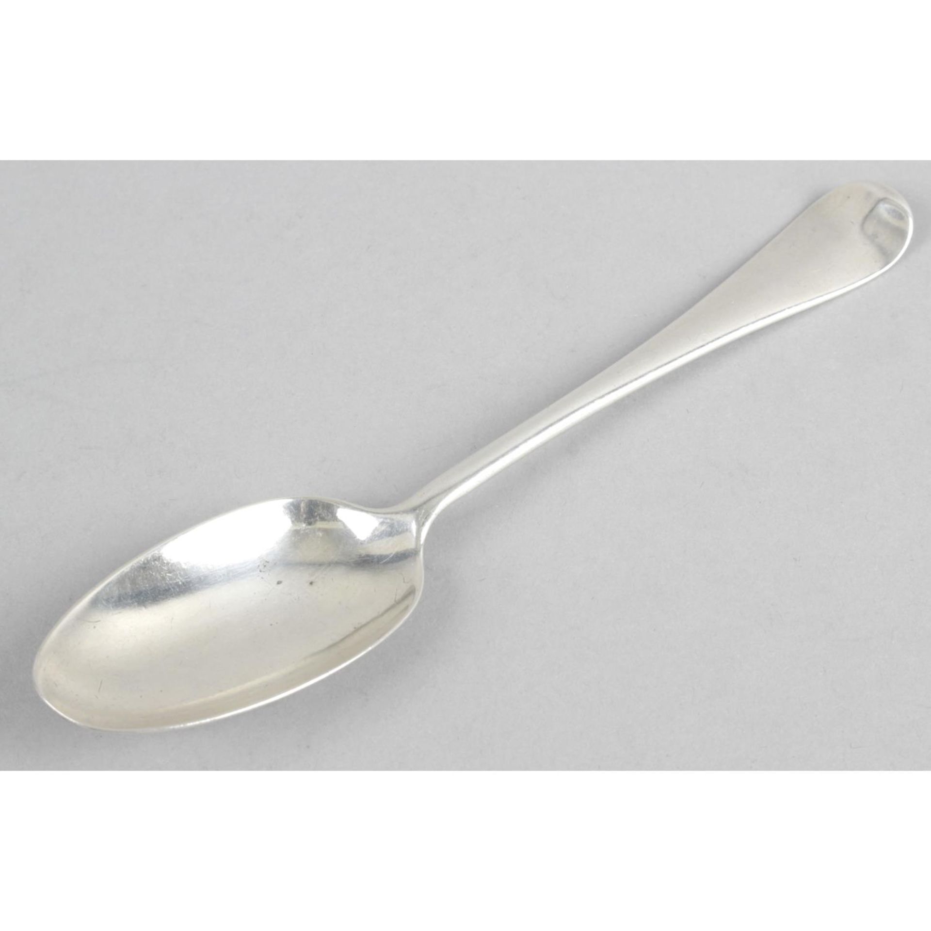 A George II silver table spoon,