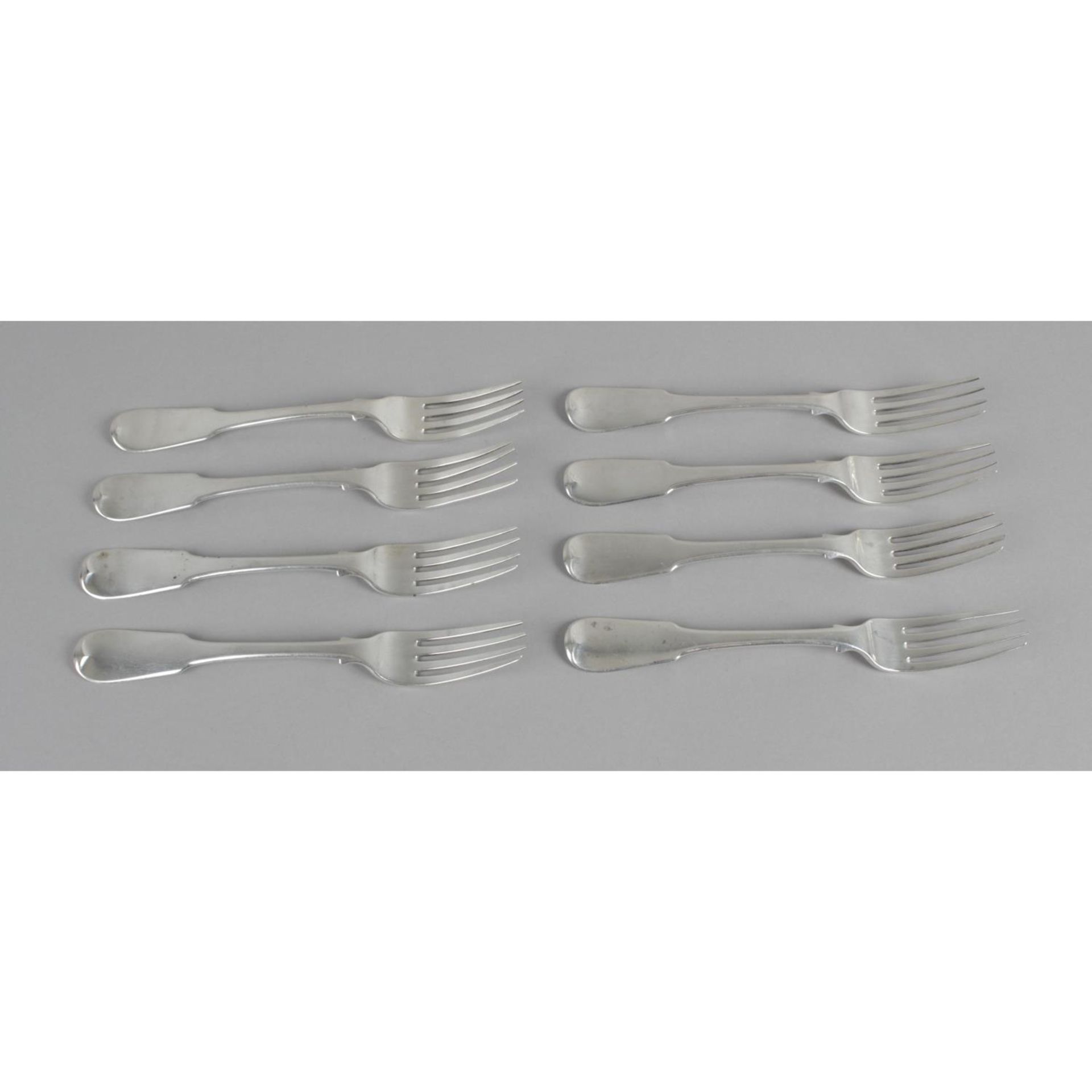 A selection of Scottish silver spoons and forks, - Image 6 of 6