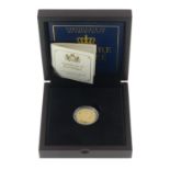 Elizabeth II, gold proof Sovereign 2017, Sapphire Jubilee, with certificate No.