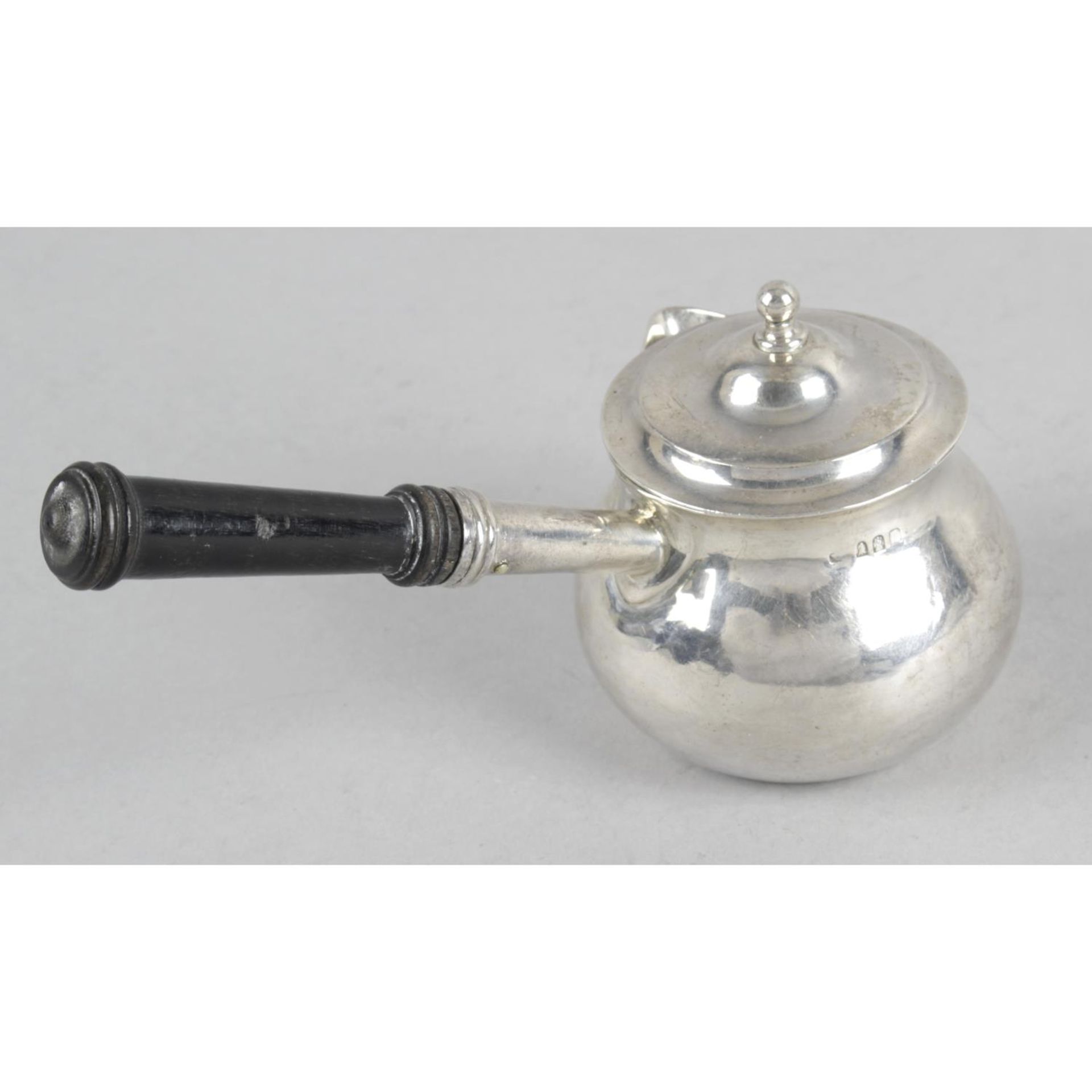 A Britannia silver brandy saucepan and cover, - Image 2 of 3