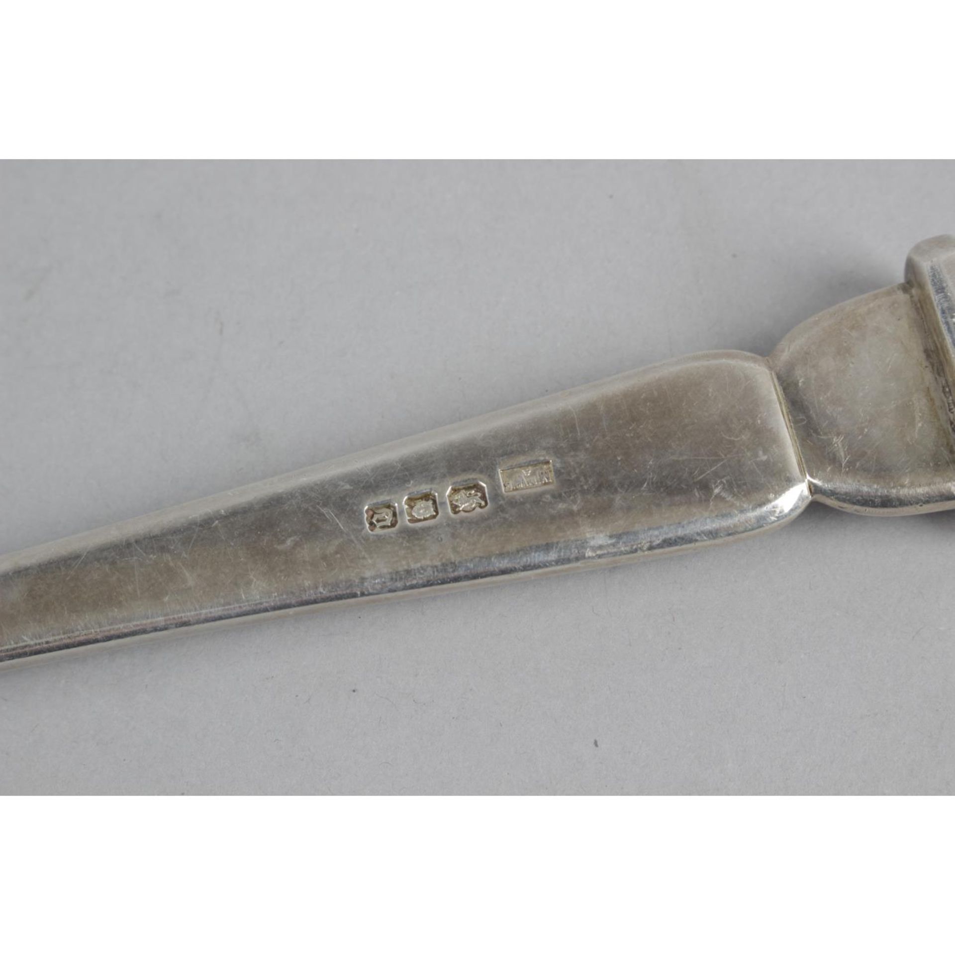 A George V silver soup ladle, - Image 2 of 2