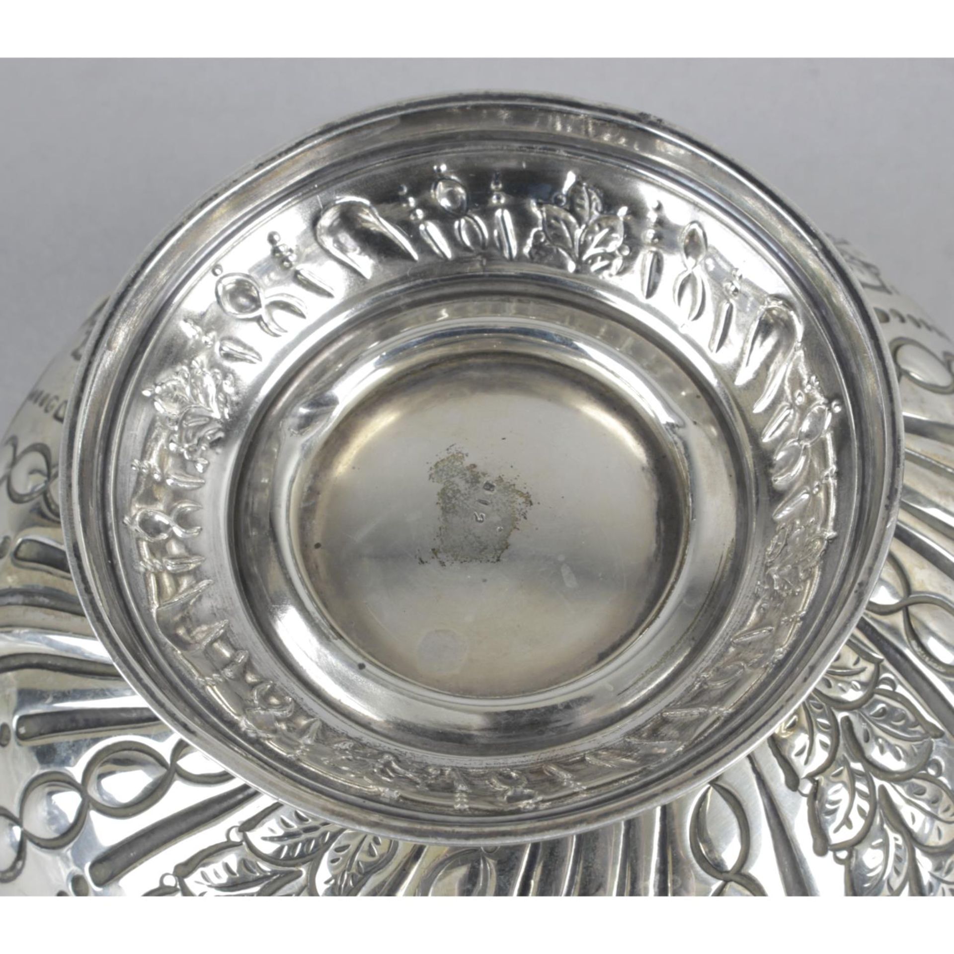 A late Victorian silver pedestal bowl, - Image 2 of 3