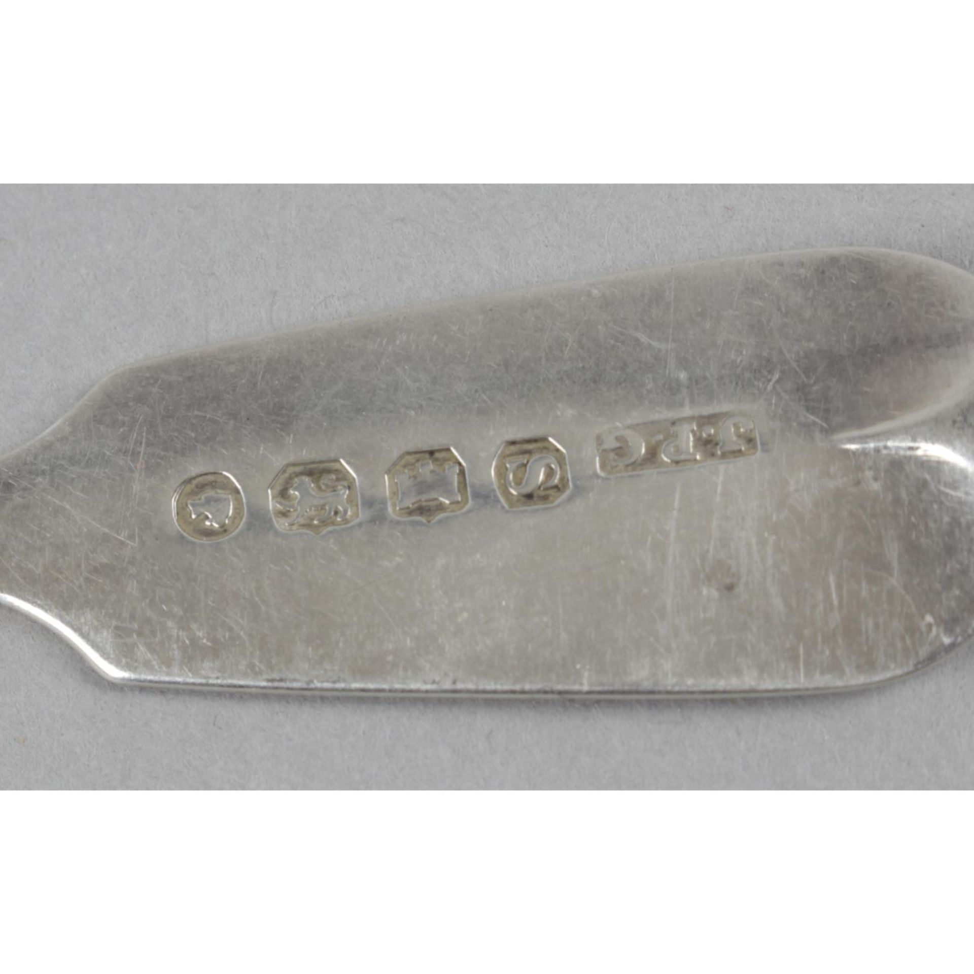 A set of six Victorian Exeter silver teaspoons, - Image 2 of 4