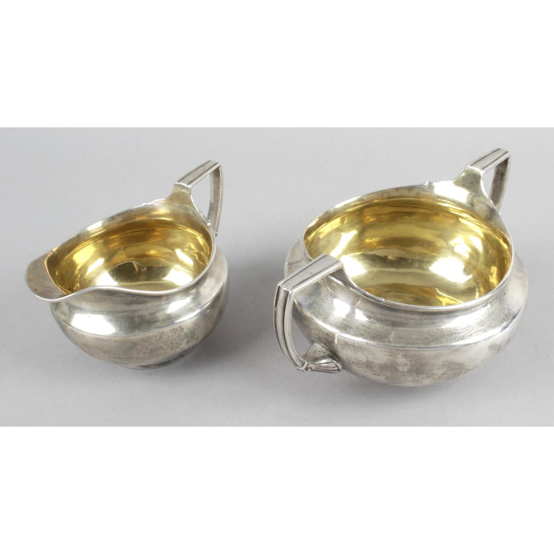 A late George III silver twin-handled sugar bowl,