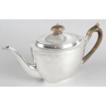 A George III silver teapot by John Emes,