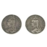 Victoria, Crowns (2), 1889, 1891 (S 3921).