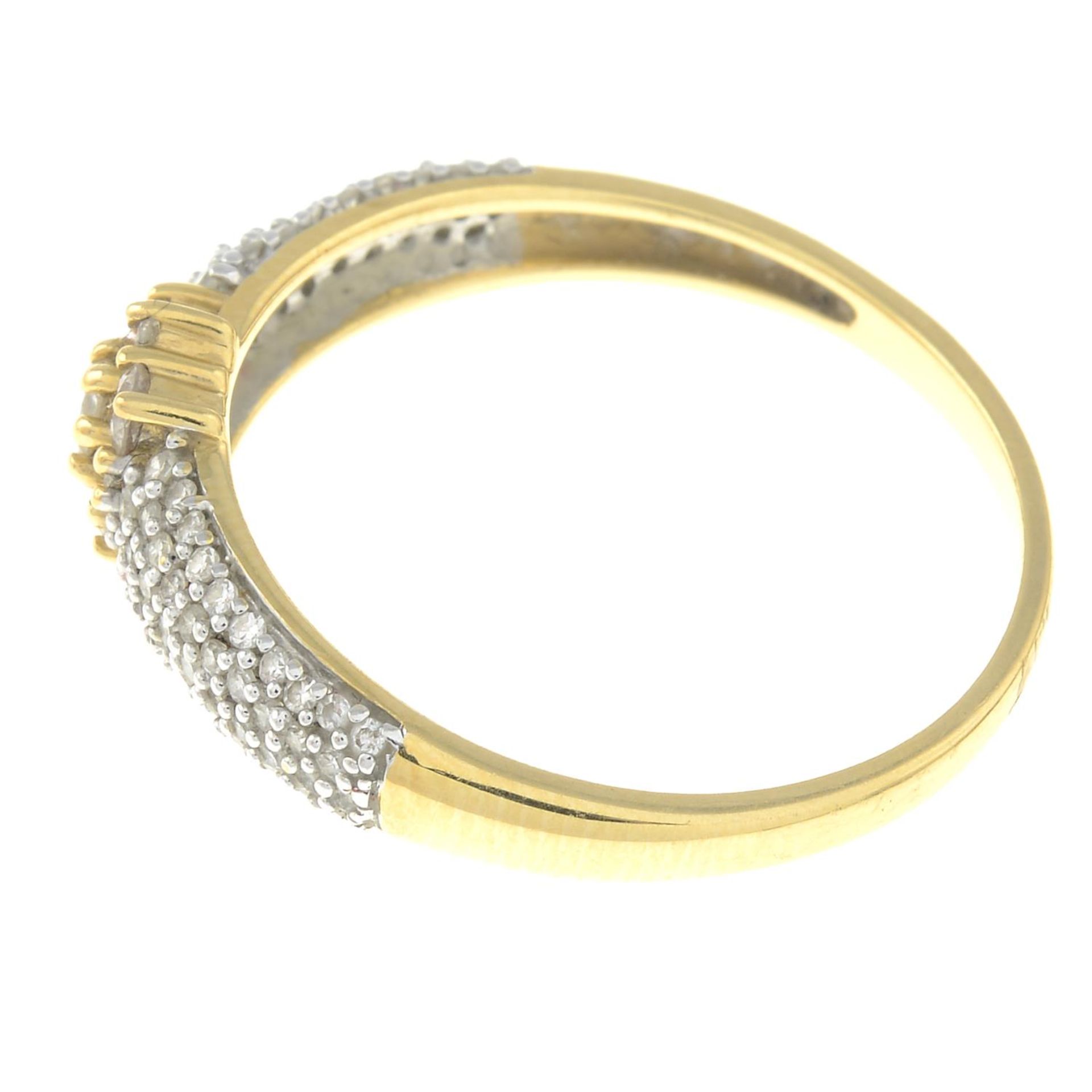 An 18ct gold brilliant-cut diamond dress ring.Estimated total diamond weight 0.40ct.Hallmarks for - Image 2 of 3