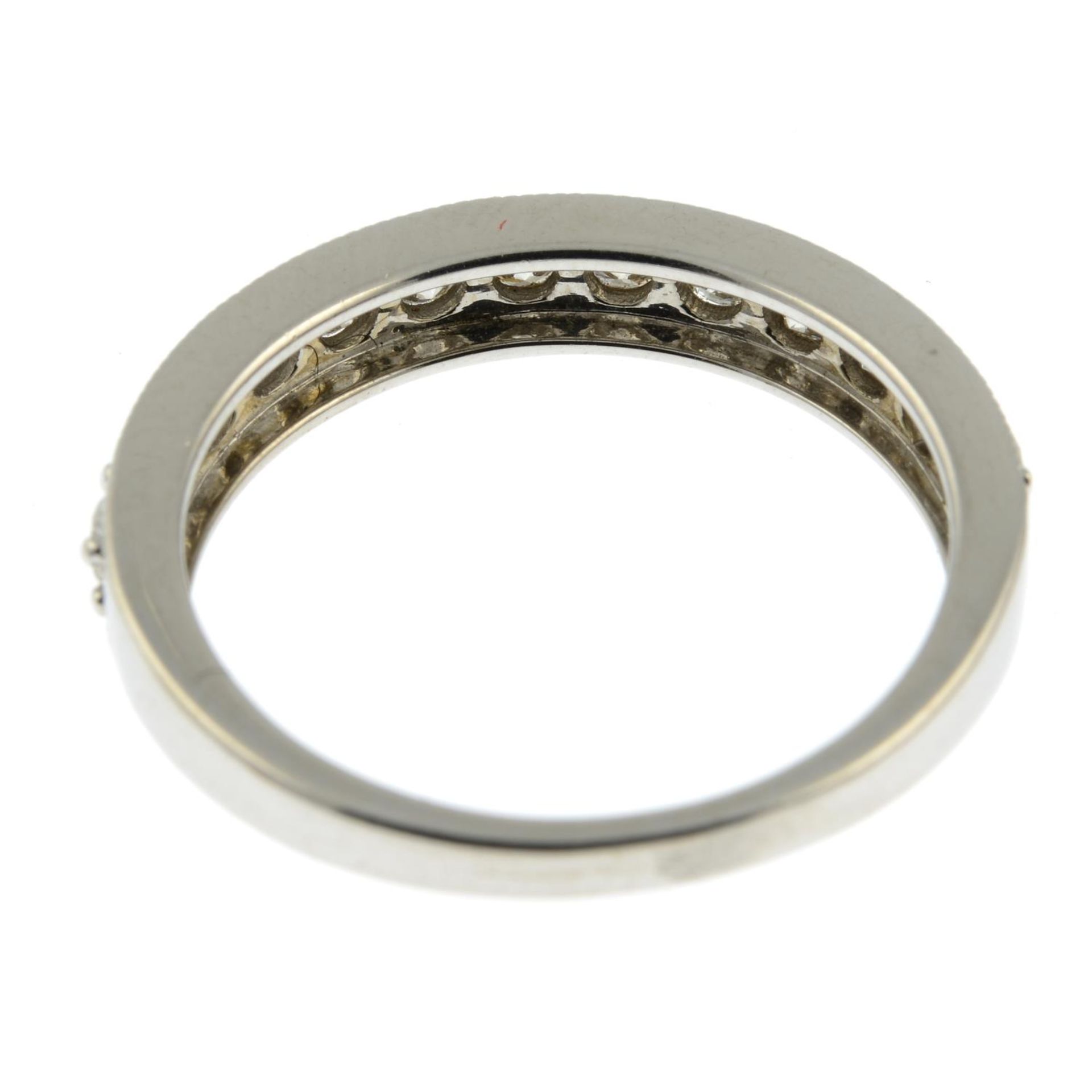 A 9ct gold brilliant-cut diamond half eternity ring.Total diamond weight 0.75ct, - Bild 2 aus 2