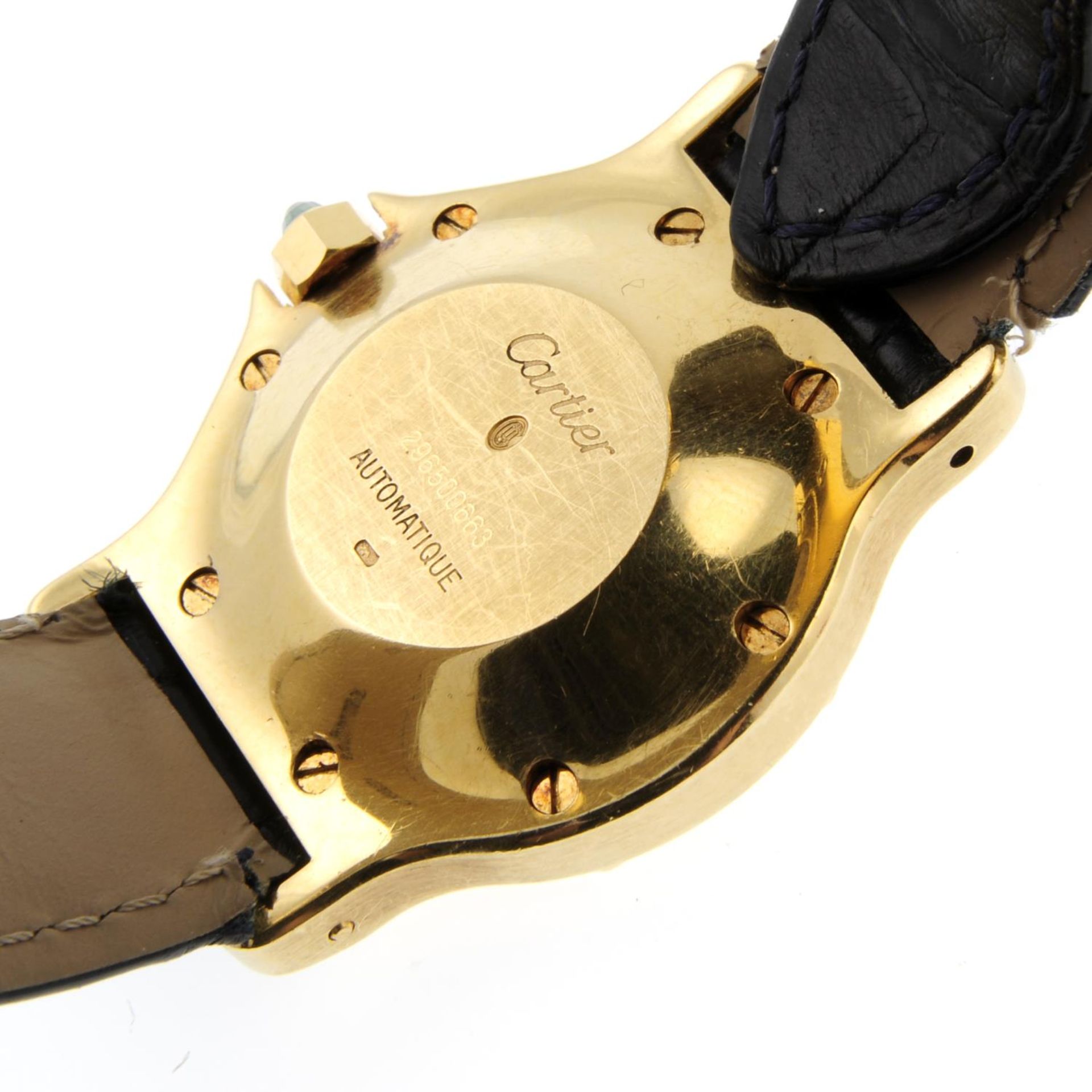 CARTIER - a lady's Santos Octagon wrist watch. - Image 4 of 5