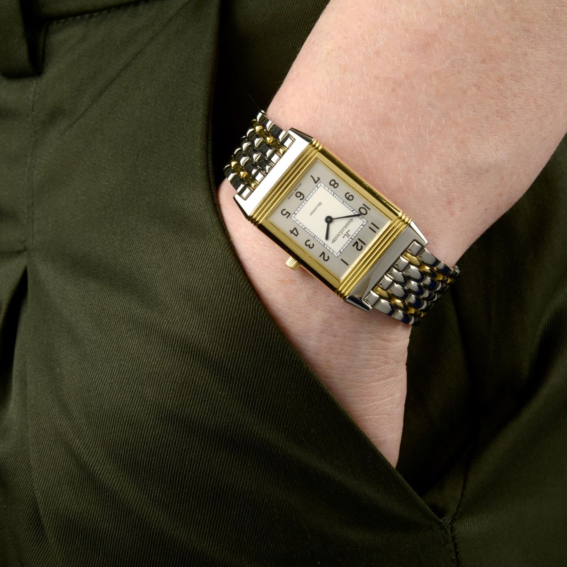 JAEGER-LECOULTRE - a lady's Reverso bracelet watch. - Image 3 of 7